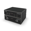 Extensor KVM de gama KVXHP a través de CATx / fibra: monitor único, DisplayPort 4K, hub USB 2.0, serie, audio, vídeo local